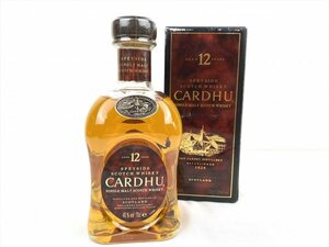 1000円～ CARDHU カーデュ 12年 シングルモルト スコッチウイスキー 700ml 酒 箱 C641 （4326）