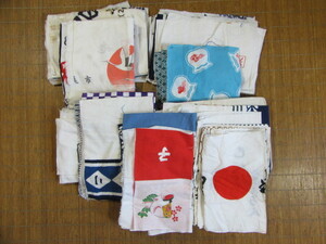 【手ぬぐい大量 80枚】　日本手ぬぐい　昭和レトロ　古布　ハギレ リメイク素材　綿 