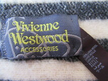 Vivienne Westwood ACCESSORIES マフラー ボーダー柄　ヴィヴィアン ウエストウッド アクセサリー　イタリア製　148×24_画像2