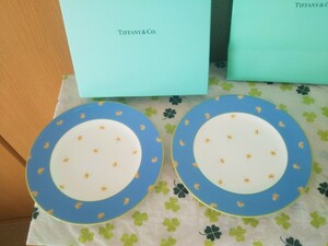 ティファニー Tiffany& Co. バレー Valley デザート プレート 中皿 ブルーボックス ブランド 花柄 食器