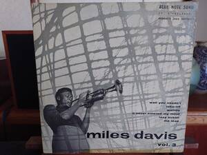 MILES DAIVIS / VOLUME Ⅲ/ BLUE NOTE5040　10inc　 トーインチ　オリジナル盤