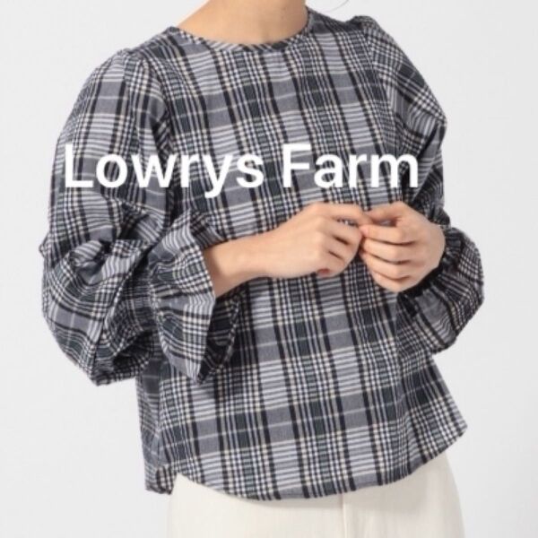 最終値下げ　Lowrys Farm　ローリーズファーム2wayチェックシャツ