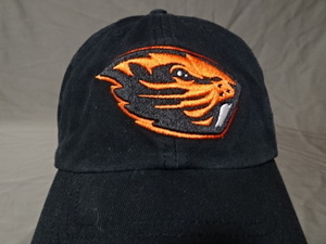 激レア USA購入 【47BRAND】製 USカレッジ オレゴン州立大学 ビーバーズ 【OREGON ST BEAVERS】 ロゴ刺繍入り キャップ 中古良品