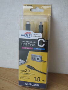 エレコム USB Type-c オス USB2.0 mini-B オス ケーブル 1.0m U2C-CM10NBK