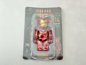 Happyくじ　IRON MAN アイアンマン BE@RBRICK　ベアブリック賞 14 Mark 50 【Battle Damaged Ver.】/K14