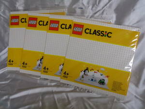★【新品・未開封】レゴ(LEGO) CLASSIC 基礎板 ＜白＞ 4枚セット 11010