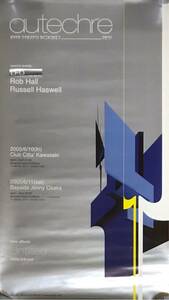 【 Autechre Untilted オウテカ 非売品 告知 ポスター 】LFO Gescom IDM Warp Records Merzbow ワープ Pop-Up レア Aphex Twin AFX