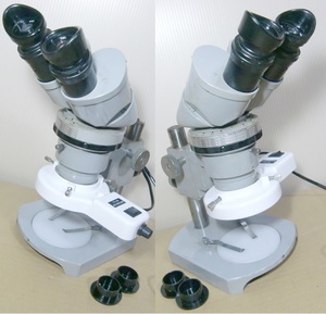 ニコン ズーム双眼実体顕微鏡 SMZ 美品 LED照明付 60倍も明るく鮮明　木箱付