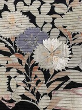 ★きものさらさ　アンティーク着物帯★絽　刺繍　小振袖　黒振袖　夏着物　貝桶　単衣　正絹　大正ロマン　古布　古裂　古典文様_画像5