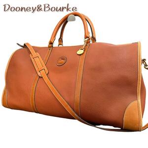 DOONEY&BOURKE ドゥーニー＆バーク ボストンバッグ 斜め掛け 2WAY レザー　ブラウン　チャーム 出張 旅行