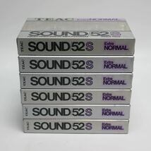 08) 新品未開封 TEAC- Sound 52S カセットテープ 6個セット_画像2