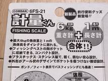 ☆　せっかく釣りあげたなら計ってみれば？！(コムサ・ジャパン) フィッシング　スケール　最大6kg・1mまで計測可能　ル他_画像6