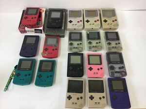 ○営KU209-A6S80【埼玉発】Nintendo GAMEBOY18点まとめ　ゲームボーイカラー ゲームボーイポケット COLOR ※通電未確認※本体のみ