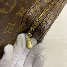 営YY58-100B LOUIS VUITTON ルイヴィトン モノグラム モンスリGM リュック リュックサック バックパック　W約30㎝ H約37㎝ D約13㎝_画像10