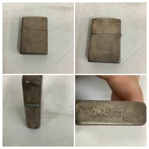 ◯営NI060-A10T60【埼玉発】ZIPPO まとめ3点＋携帯灰皿1 starring有 酸化有写真参照 総重量62g ライター オイルライター 喫煙具 現状品_画像2