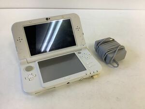 ○営NI052-A9S60【埼玉発】Newニンテンドー3DS LL パールホワイト RED-001 任天堂 Nintendo※通電確認・初期化済み※付属品写真参照