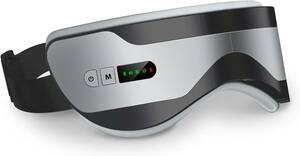 ホットアイマスク　Bluetooth音楽再生　グラフェン加熱 3種類モード 180度折り畳み 無線使用 15分間タイマー LED液晶モニター表示