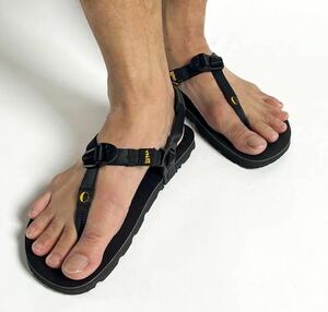 中古品 LUNA SANDALS Mono Winged Edition ルナサンダル モノ ウィングドエディション 25cm BLACK アメリカ製 定価14,300円