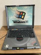 【1円~スタート】激レア IBM ThinkPad i Series 1400 Windows98モデル Type 2621-486 S/N9 -00AYF 00/06 ジャンク扱い ノートPC【現状品】_画像1