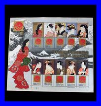●未使用品 日本国際切手展2001年記念 しみ有 80円×10枚 PHILA NIPPON'01 平成13年8月1日 2001年 Y0165_画像1
