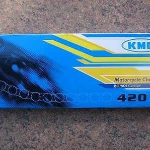 送料無料 新品 KMC 製 420-100L ホンダ ジャズ JAZZ マグナ50 モンキー カブ100リンク クリップジョイント式付 ③ の画像1