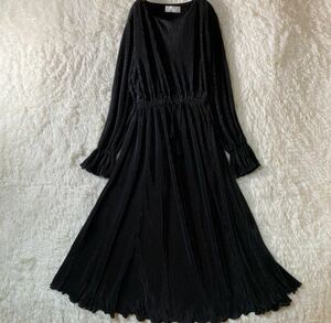 [ apparel ]* ultimate beautiful goods * mite long One-piece pleated skirt ADVANCE large size lady's popular stylish old clothes 