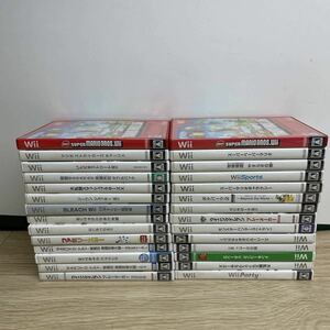 Wii ソフト約28本 大量 まとめ売り 未検品 未清掃 ジャンク【管2515Y】