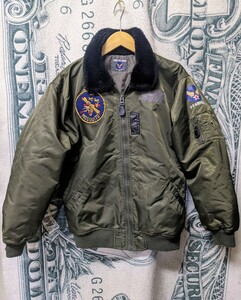 90s US.AIR.FORCE 民間品 B-15タイプ フライトジャケット usarmy USMC ミリタリージャケット ヴィンテージ 00s 検) ALPHA MA-1