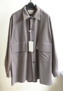 未使用 YOKE BIG FLAP LONG SHIRT ウール シャツ size 3