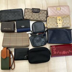 １円〜 ◇大量出品 格安スタート◇ COACH コーチ マイケルコース ケイトスペード など 財布 ポーチ 14点 セット まとめ 再落無し 売り切り