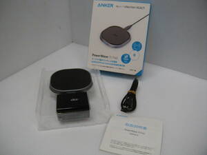 3598　 ANKER au+1collection SELECT PowerWave 15 Pad Qi 急速ワイヤレス充電器 RS8P001K ブラック 動作確認済み 充電器　中古品