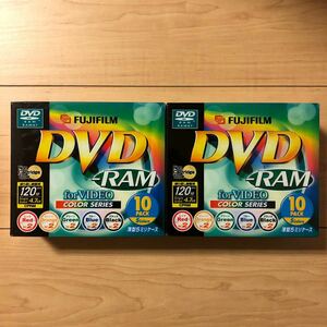 【合計20枚】日本製 富士フイルム 録画用DVD-RAM 4.7GB 2倍速 10枚パック VDRM120C×10M CPRM対応 パナソニックOEM 計2個セット