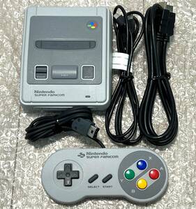 ☆送料無料〈動作確認済み〉 SFC ニンテンドークラシックミニ スーパーファミコン CLV-301 SUPER FAMICOM SNES 本体