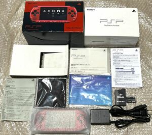 〈箱説付属・動作確認済み・最終型〉PSP-3000 本体 レッド/ブラック バリューパック ＋メモリースティック 4GB PlayStation Portable 薄型