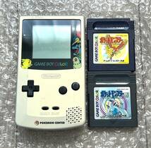 〈良品・動作確認済み〉GBC ポケモンセンター限定 ポケットモンスター金銀記念バージョン ゲームボーイカラー 本体 CGB-001 Pokemon_画像1