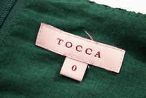 ☆美品☆TOCCAトッカ/洗えるボーラー刺繍SLOANEYドレスワンピース定価4.2万:0/深緑yt921_画像9