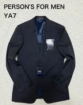 新品 パーソンズ YA7(180センチ) 　スリーピーススーツ　ベスト付　PERSON'S FOR MEN_画像1