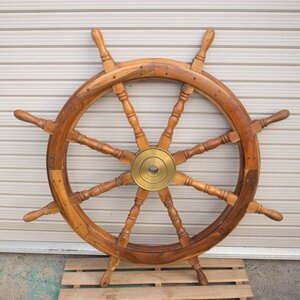  boat. steering wheel lato.. wheel diameter 107cm weight approximately 10kg interior * ornament etc. 