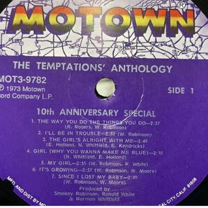 The Temptations Anthology テンプテーションズ 3枚組 LPレコード の画像9