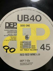 UB40 / RED RED WINE 12インチレコード
