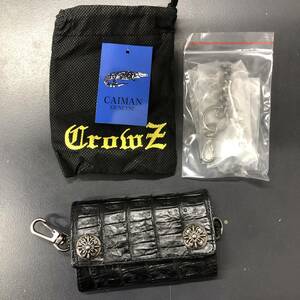 HB9337　 Crowz　クローズ　５連キーケース 　キーケース　 メンズ カイマン レザー　ウォレットチェーン付　 未使用品