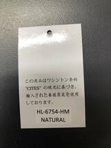 HB9209 ヒマラヤ クロコダイル 長財布 ラウンドファスナータイプ ワニ革 レザー NATURAL 小銭入れ 専用袋・箱付き 未使用品_画像10