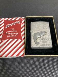 ZIPPO ジッポー 立体メタル RAINBOW TROUT オイルライター シルバー 喫煙具