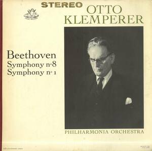 A00573147/LP/オットー・クレンペラー「ベートーヴェン/Symphony No.8：Symphony No.1」