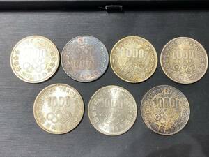 #3210-3294　1000円銀貨　おまとめ7枚　古銭　昭和39年　オリンピック　額面7,000円分　銀貨