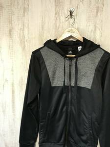 919☆【ジャージ パーカー】adidas アディダス 黒 S