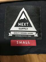 225☆【フーディー フェイクダウンジャケット】next SUPPLY 紺 S_画像4