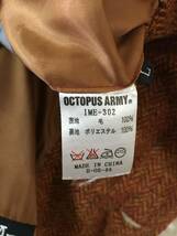 521☆【HARRIS TWEED ジャケット】Octopus Army オクトパスアーミー ハリスツイード シングルブレザー L 赤茶_画像5
