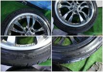 PM performance wheels バリ溝 18インチ pcd114.3　7.5J 5穴 5H アルミホイール　KENDAタイヤ19年　 225/45ZR18 91W_画像9