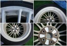 STI 鍛造 BBS RV739 18インチ 8.5J +55 5H PCD114.3 18インチ ホイール BBS製 ★ ホワイト 8.5J OFF+55 ★ GVB インプレッサ GRB_画像3